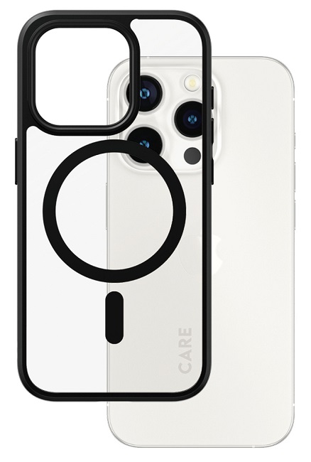 Husa CARE - Urban combat, iPhone 15 Pro, MagSafe, negru