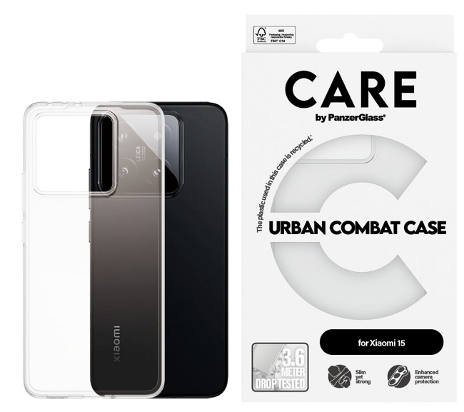 Husă CARE - Urban Combat, Redmi 15, transparent