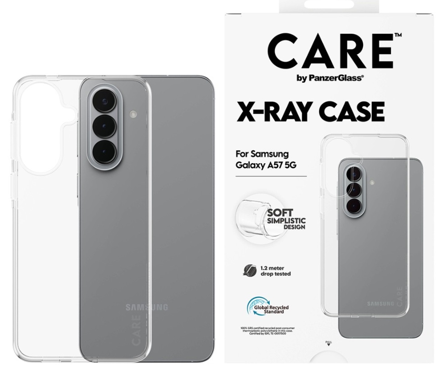 Husă CARE – X-Ray, Galaxy A57 5G, transparentă