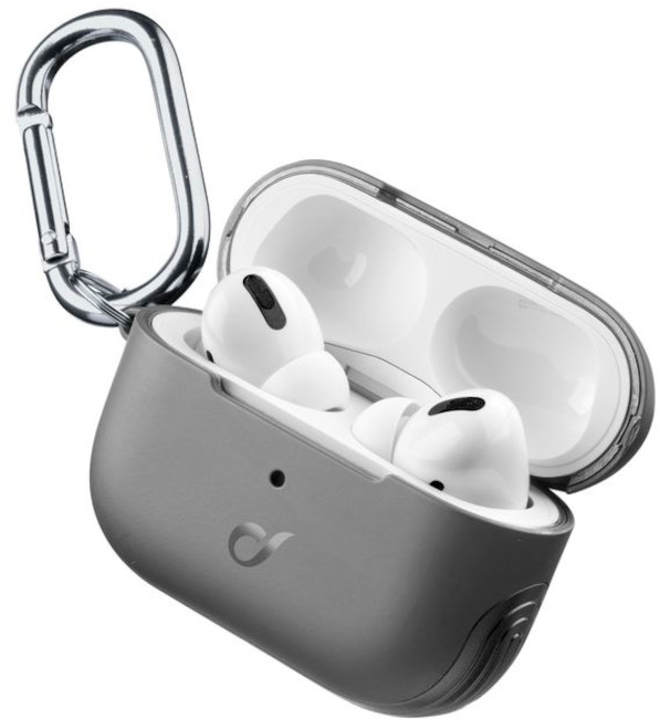 Husă pentru căști Cellularline - Defender, AirPods Pro 2, negru