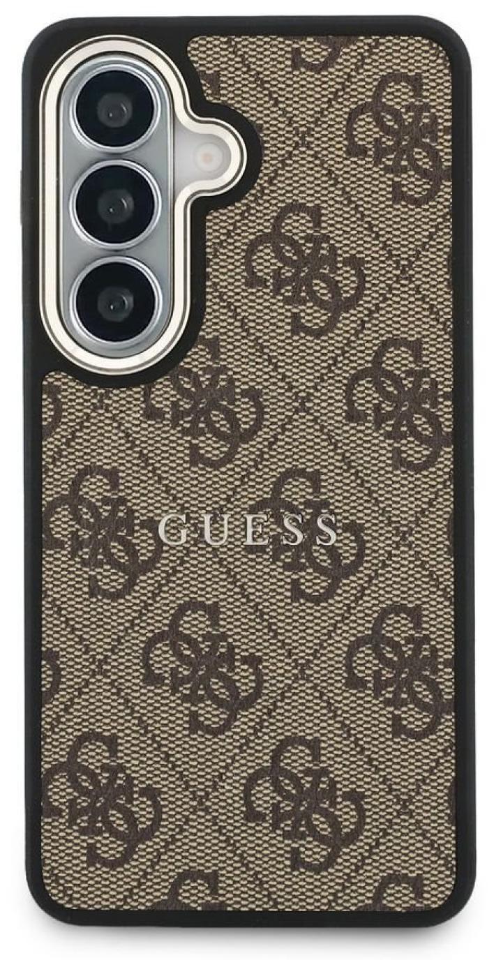 Husă Guess – 4G Gold Frame, Galaxy S26, MagSafe, maro