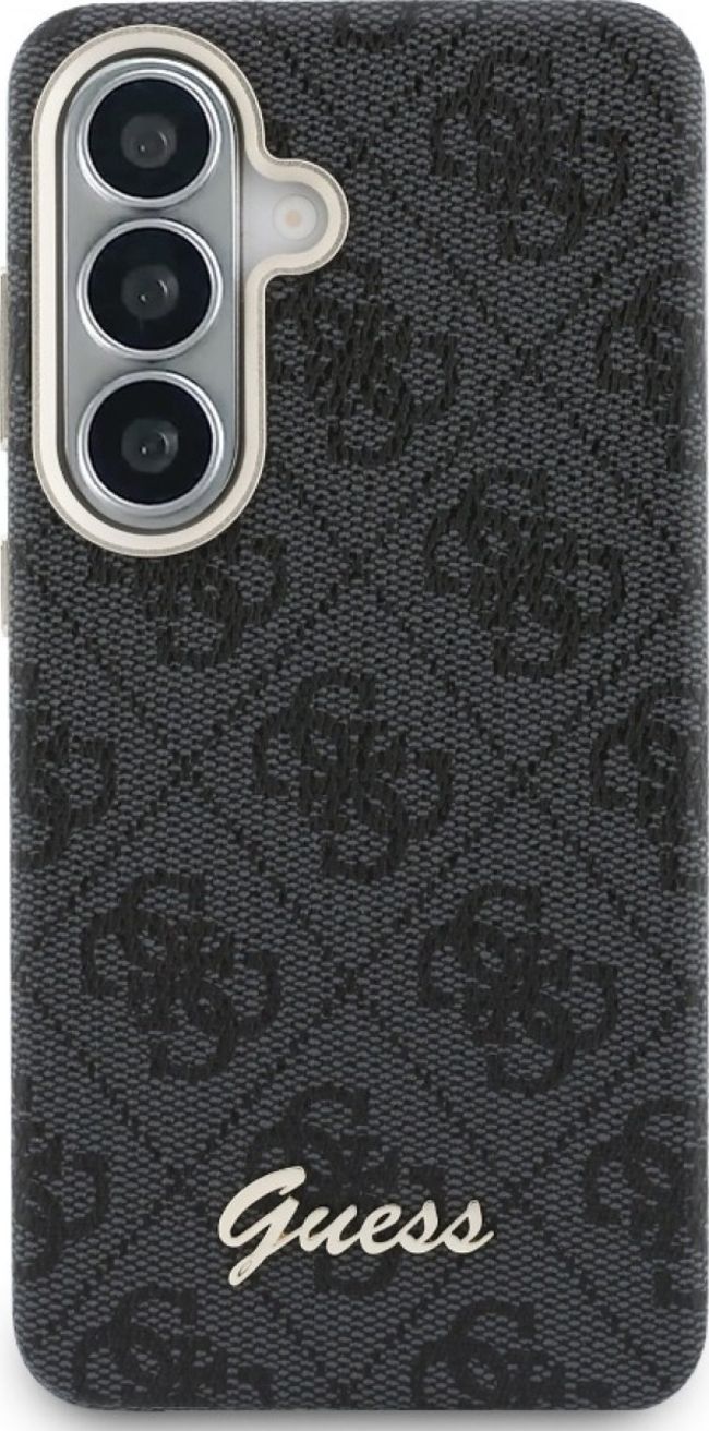 Husă Guess – 4G Script Metal Logo, Galaxy S26, MagSafe, negru