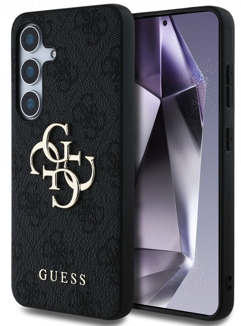 Husă Guess - Metal Logo, Galaxy S25, negru