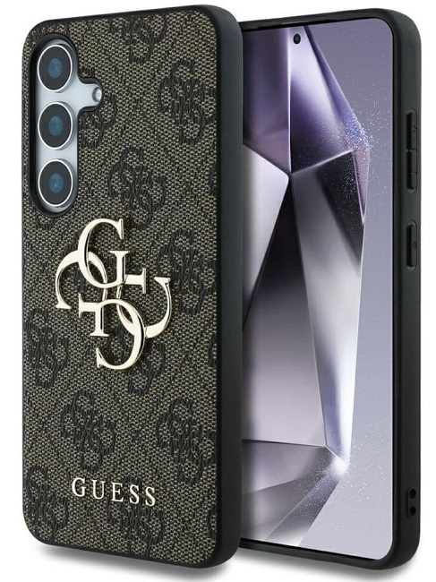 Husă Guess - Metal Logo, Galaxy S25 Plus, maro