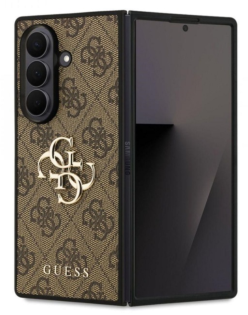 Husă Guess - Metal Logo, Galaxy Z Fold 7, maro