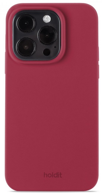 Husă Holdit - Silicone, iPhone 14 Pro, bordo