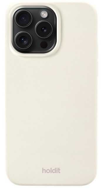 Husă Holdit - Silicone, iPhone 14 Pro, Light Beige
