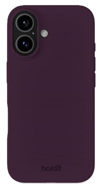 Husă Holdit - Silicone, iPhone 16, Deep Plum