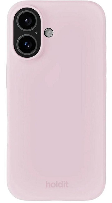 Husă Holdit - Silicone, iPhone 16, Pale Pink