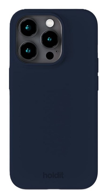 Husă Holdit - Silicone, iPhone 16 Pro, Midnight Blue