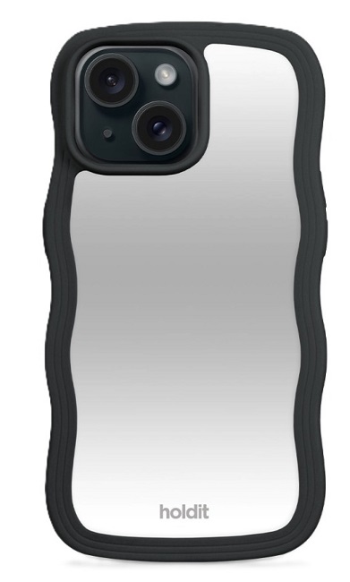 Husa Holdit - Wavy, iPhone 13/14/15/16e, Black/Mirror