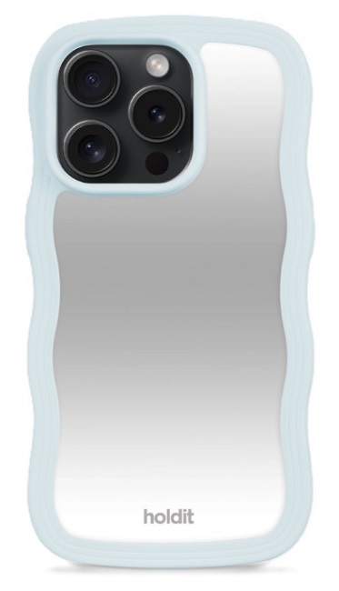 Husa Holdit - Wavy, iPhone 15 Pro Max, Mineral Blue/Mirror
