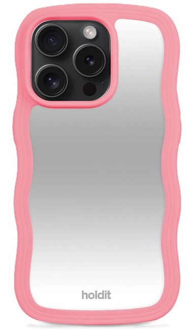 Husa Holdit - Wavy, iPhone 15 Pro Max, Rouge Pink/Mirror