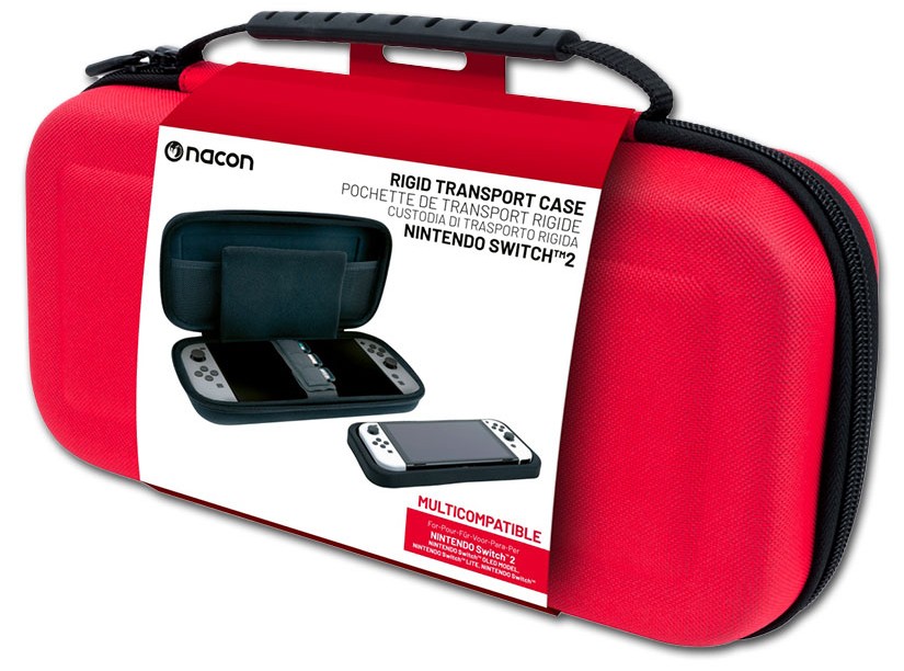 Husă  Nacon - Pouch Case, roșie (Nintendo Switch 2)