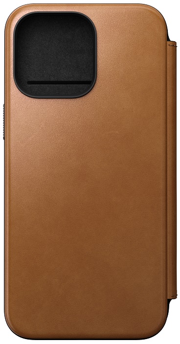 Husă Nomad - Modern Leather Folio, iPhone 15 Pro Max, English Tan