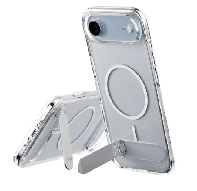 Husa MagSafe pentru Apple iPhone 17 Air, PanzerGlass, Care Feature Kickstand, Transparenta - imagine 2