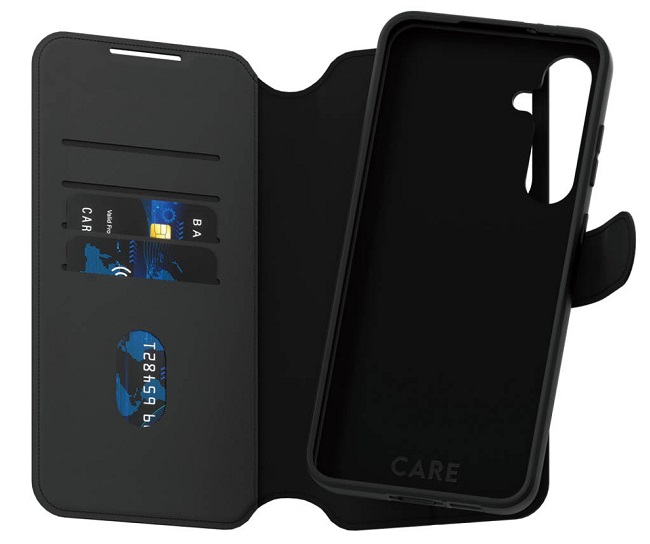Husă PanzerGlass - Feature Wallet, Galaxy S24 FE, negru