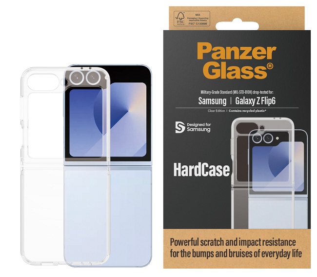 Husă PanzerGlass - Hardcase, Galaxy Z Flip 6, transparent