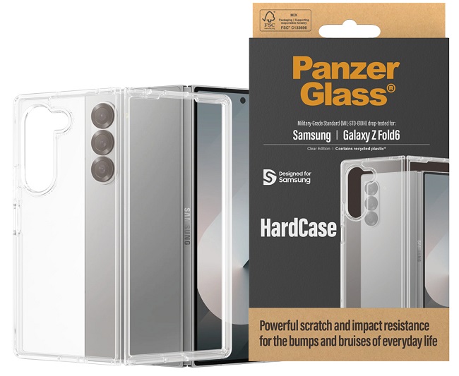 Carcasa PanzerGlass HardCase compatibila cu Samsung Galaxy Z Fold 6, Transparent - imagine 2