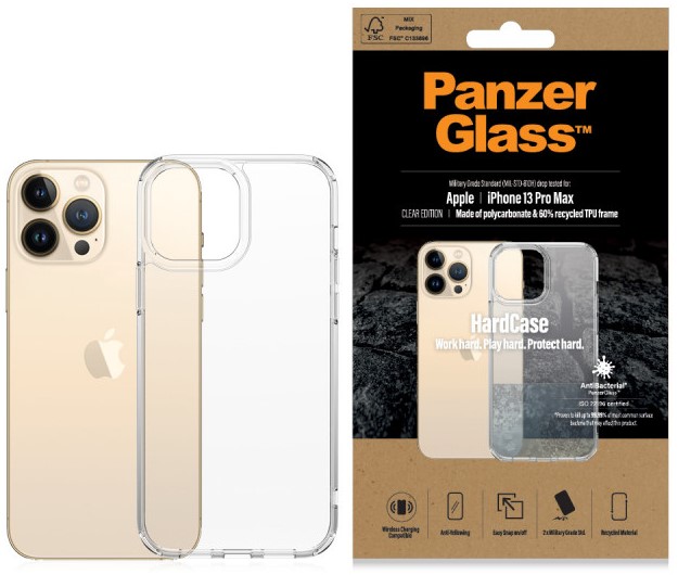 Husă PanzerGlass - HardCase, iPhone 13 Pro Max, transparent