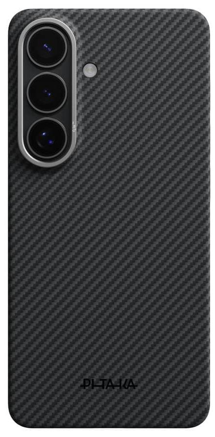 Husă Pitaka - Edge Case, Galaxy S26+, MagSafe, negru/gri