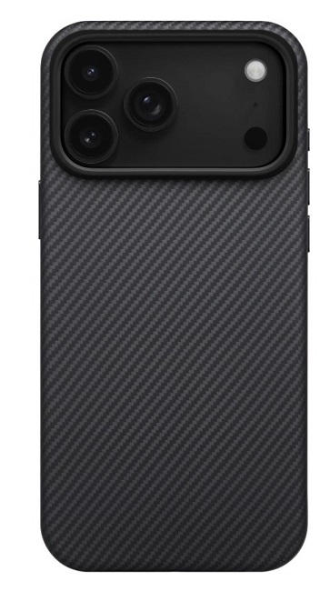 Husă Pitaka - Military-Grade Protective, iPhone 17 Pro Max, negru/gri