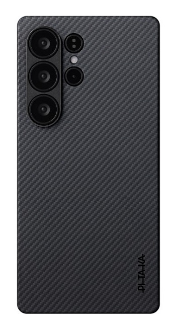 Husă Pitaka - Ultra Slim, Galaxy S25 Ulta, Black/Grey