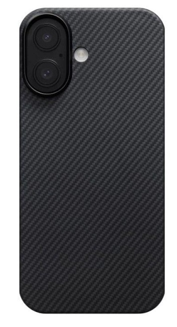 Husă Pitaka - Ultra-Slim, iPhone 17, Black/Grey