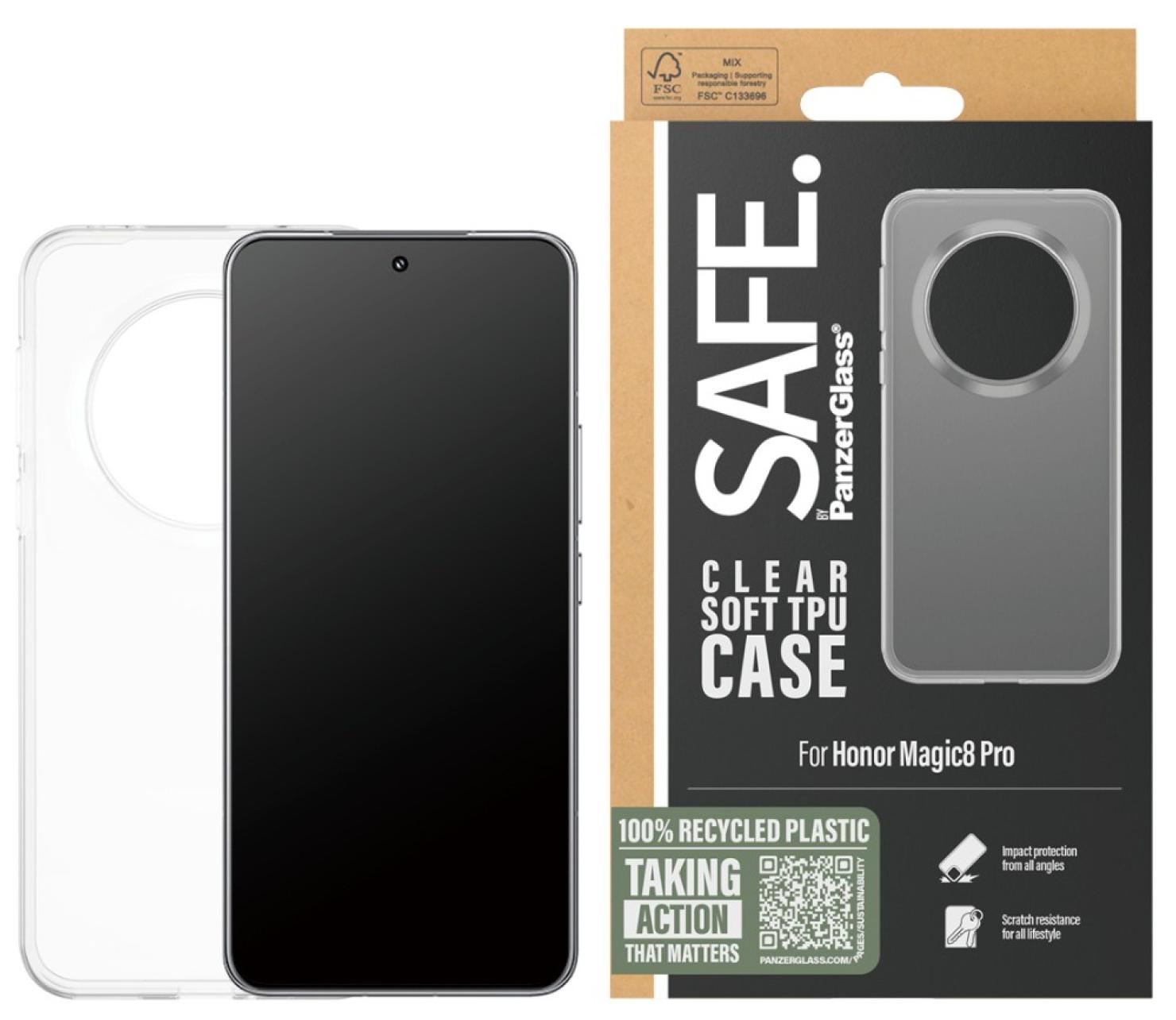 Husă SAFE – Clear, Honor Magic8 Pro, transparentă