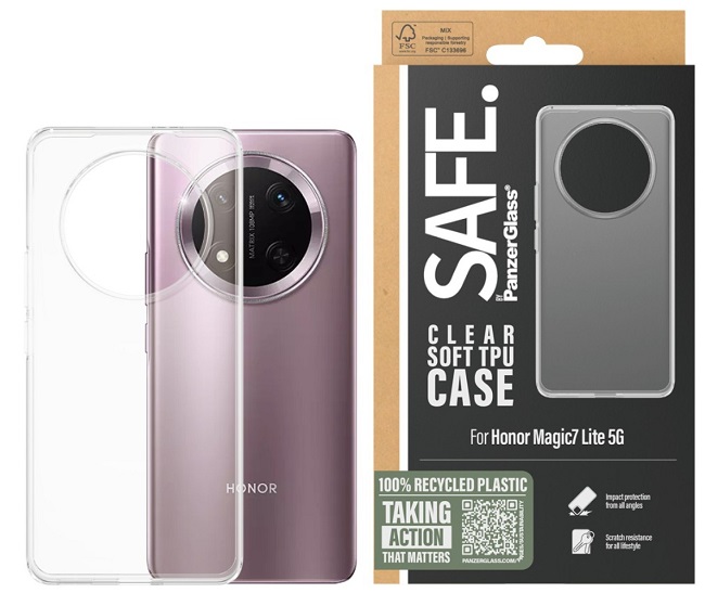 Husă SAFE - Honor Magic 7 lite, transparent