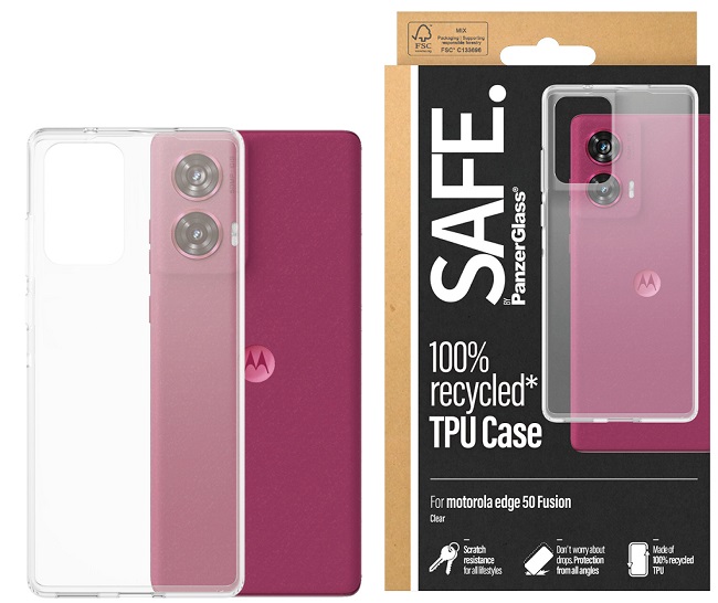 Husă SAFE - Motorola Edge 50 Fusion, transparent