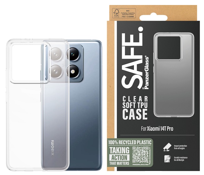 Husă SAFE - Redmi 14T Pro, transparent