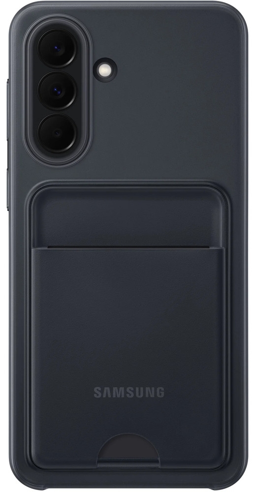 Husă Samsung – Card Slot Cover, Galaxy A37, Qi, negru