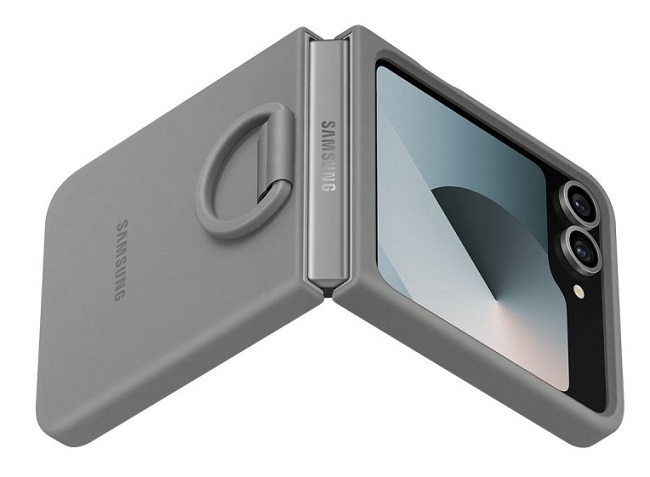 Husă Samsung - Silicone Cover, Galaxy Z Flip 6, gri