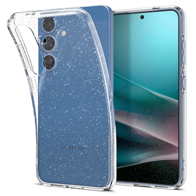 Carcasa Spigen Liquid Crystal compatibila cu Samsung Galaxy S25 Glitter Crystal - imagine 3