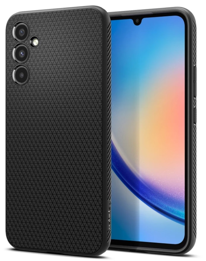 Husă Spigen - Liquid Air, Galaxy A34 5G, negru