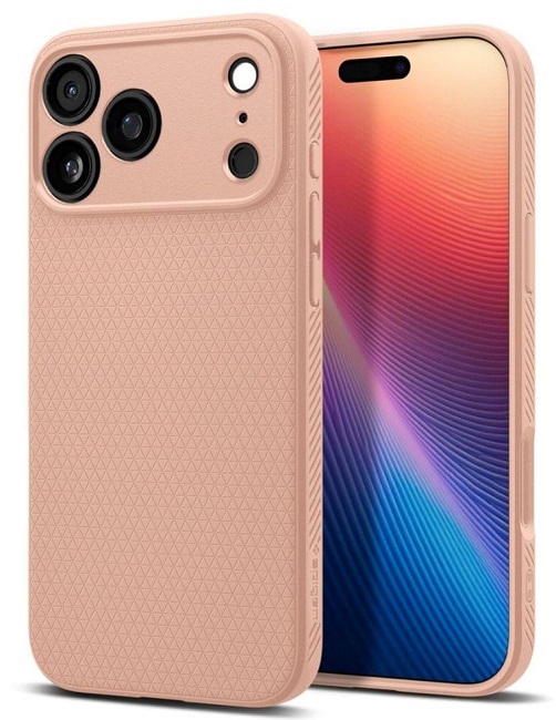 Husă Spigen - Liquid Air, iPhone 17 Pro Max, Rose titanium