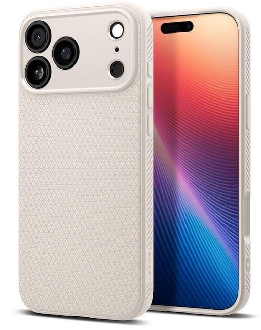 Carcasa Spigen Liquid Air compatibila cu iPhone 17 Pro, Bej - imagine 3
