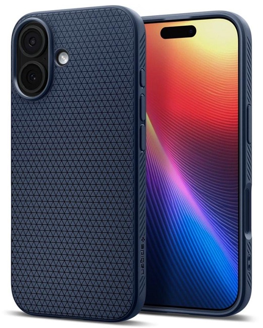 Carcasa Spigen Liquid Air compatibila cu iPhone 17, Albastru - imagine 2