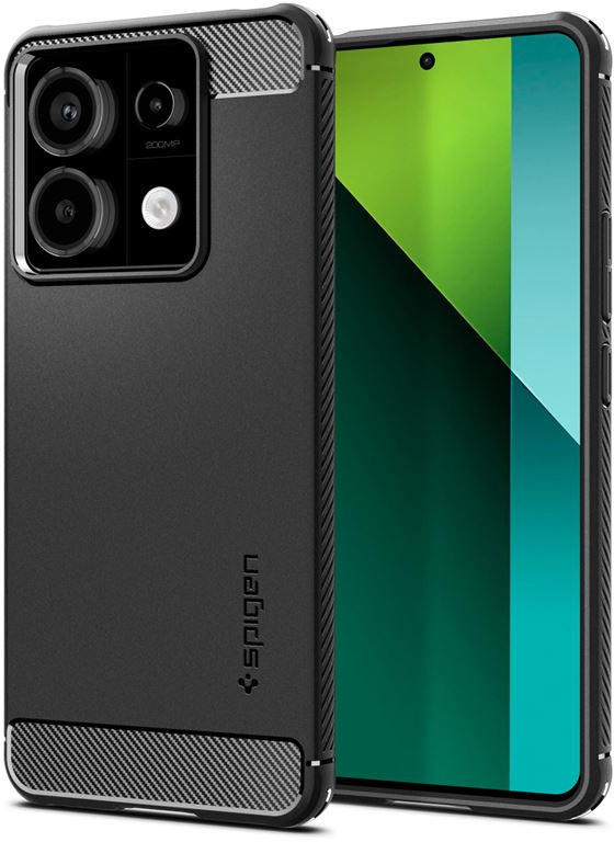 Carcasa Spigen Rugged Armor compatibila cu Xiaomi Poco X6 5G / Redmi Note 13 Pro 5G Matte Black - imagine 2