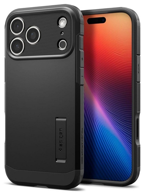 Carcasa Spigen Tough Armor T Mag cu Magsafe compatibila cu iPhone 17 Pro, Black - imagine 3