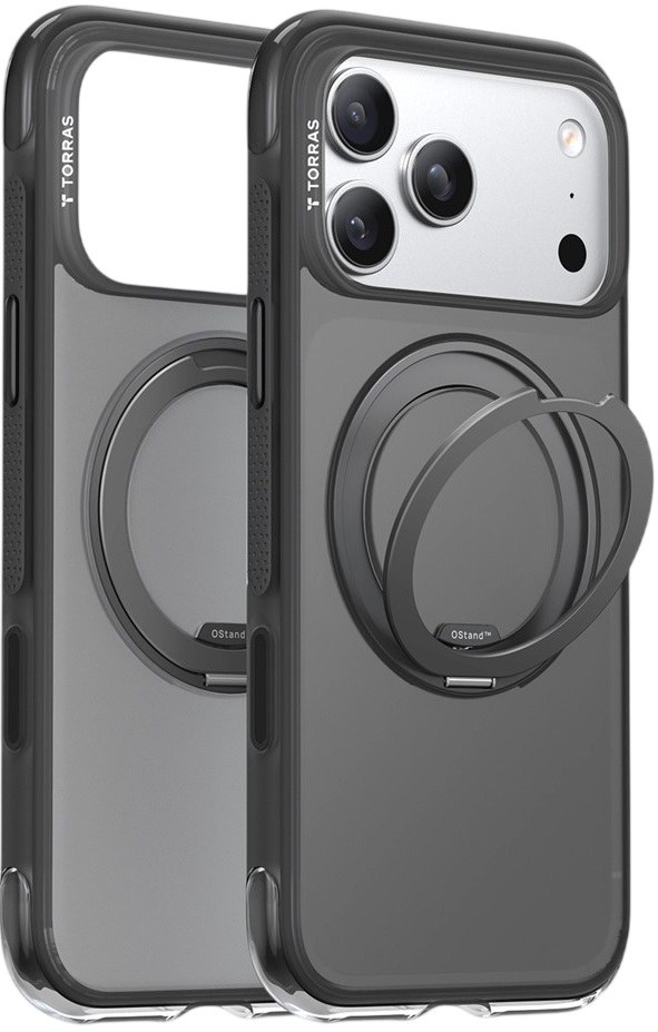 Husă Torras - O Air, iPhone 17 Pro, Negru Obsidian
