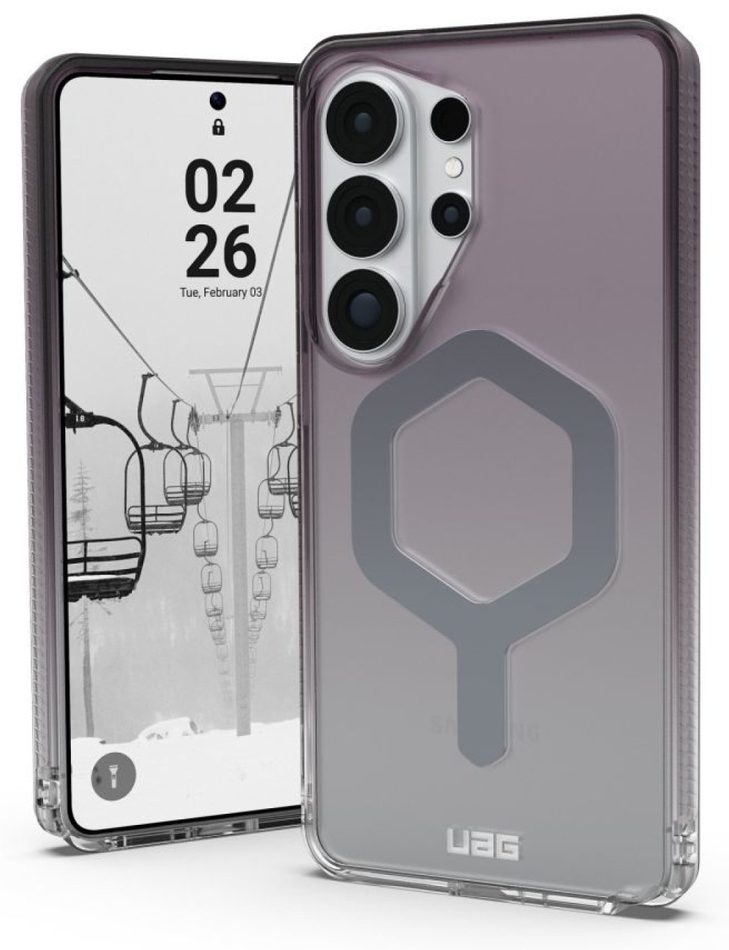 Husă UAG - Plyo Ombre, Galaxy S26 Ultra, gri/transparent