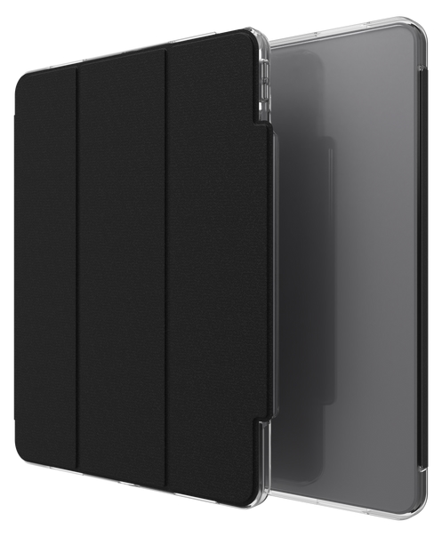 Husă pentru tabletă ZAGG - Crystal Palace Folio, iPad Air 11, transparent/negru