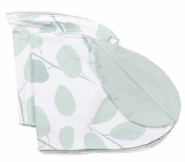 Husă pentru pernă de alăptare Doomoo - Buddy, Leaves Aqua Green