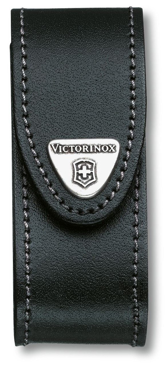 Husă din piele pentru cuțit de buzunar Victorinox Swiss Army Knife - Negru, până la 4 straturi