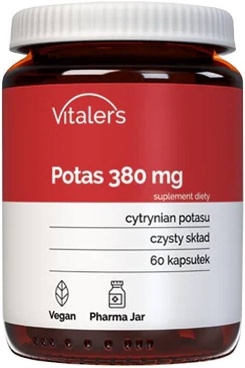 Potasiu, 380 mg, 60 capsule, Vitaler's