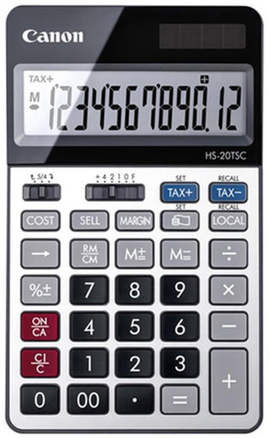 Calculator Canon - HS-20TSCDBL, 12 cifre, gri