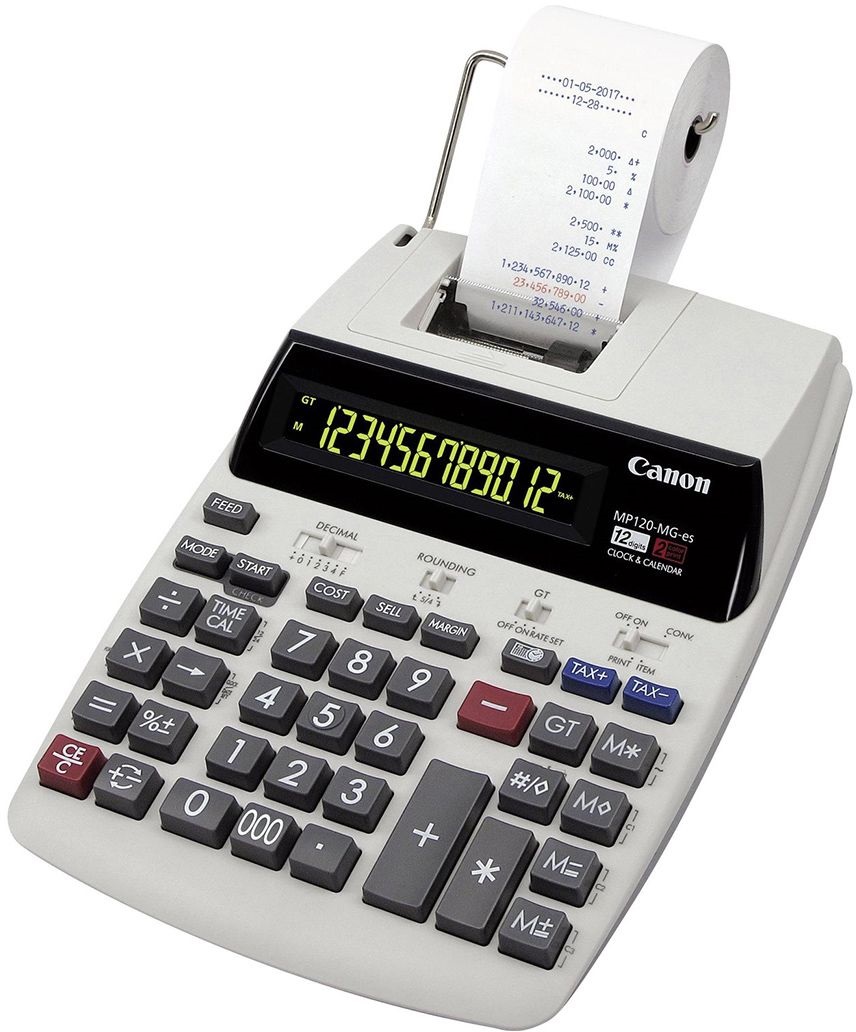 Calculator Canon - MP120-MG, cu bandă, 12 cifre