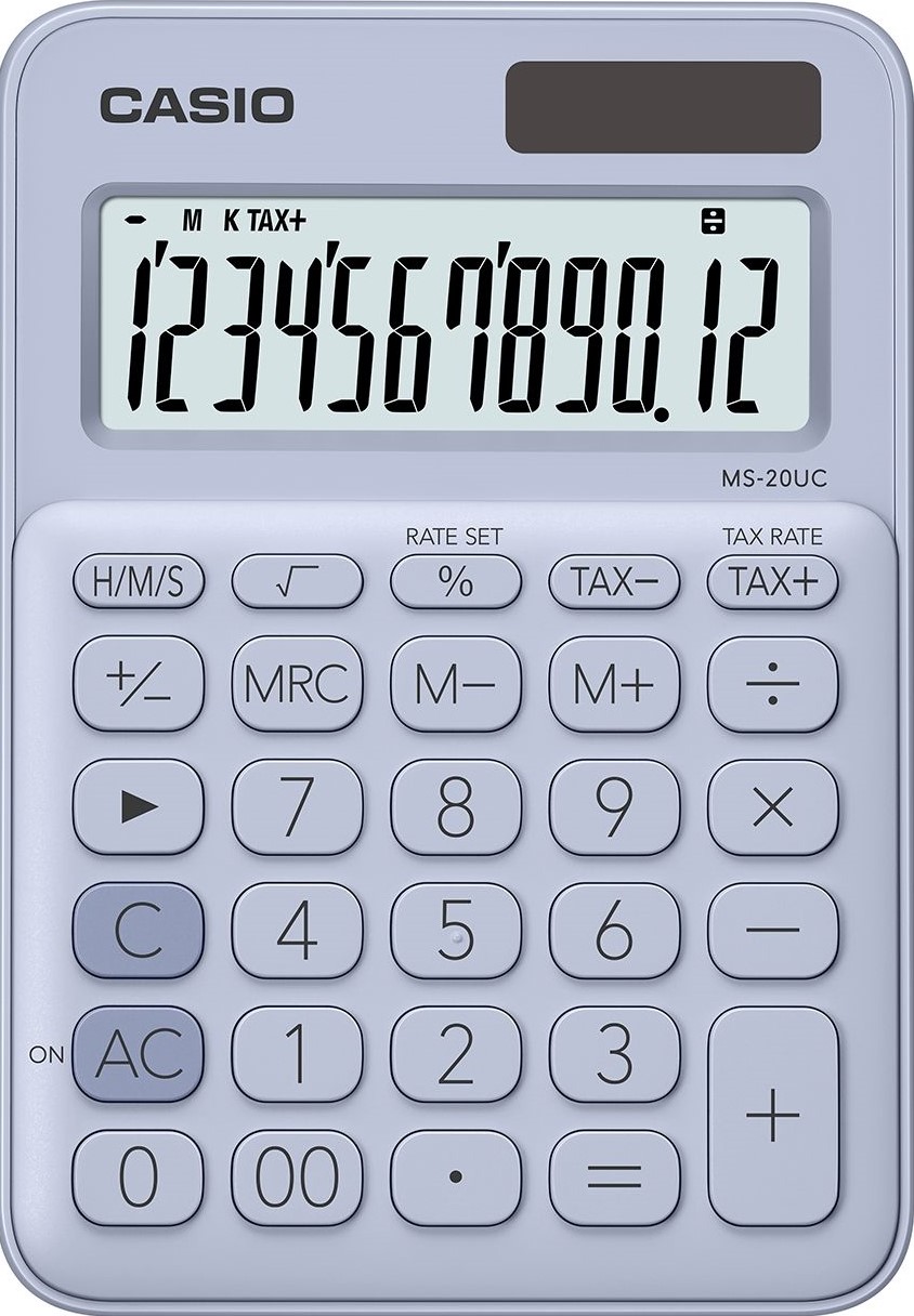 Calculator Casio MS-20UC de masa, 12 dgt, verde